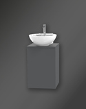 City Vanity Unit 40 Thunder Grey For Worktop Right Hand (1)