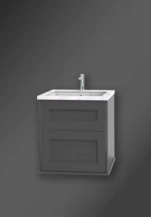 Kensington Vanity Unit 60 Dark Grey Wall Hung For Work Top (1)