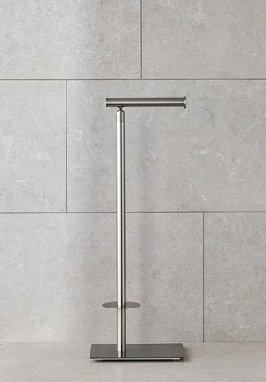 Paper and Spare Roll Holder Brushed Nickel (1)