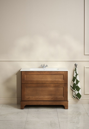 Kensington Vanity Unit 100 Warm Oak Floorstanding (1)