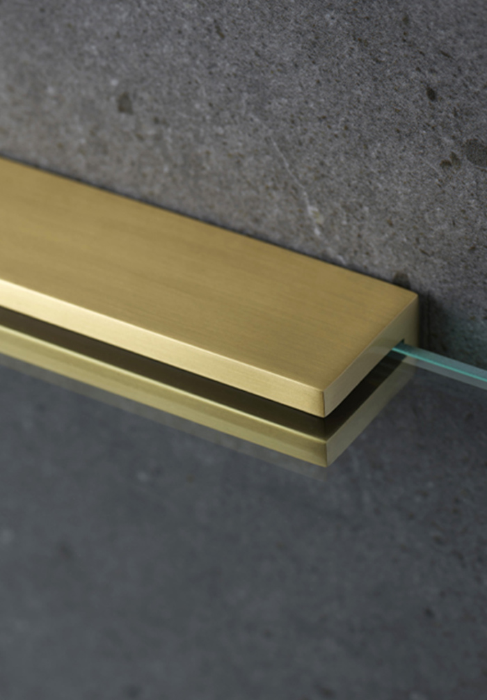 Bracket Brushed Brass Miller Bathroom