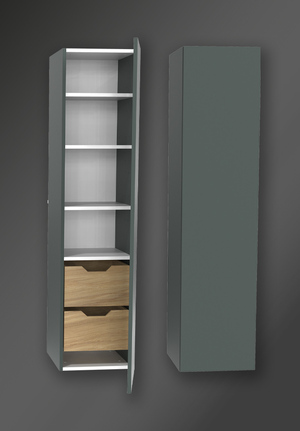 Förvaringsskåp City Highland Grön Höger