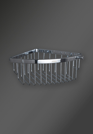 Corner Wire Basket Chrome