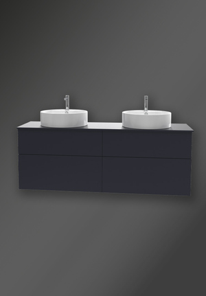 City Vanity Unit 1600 Midnight Blue For Worktop 