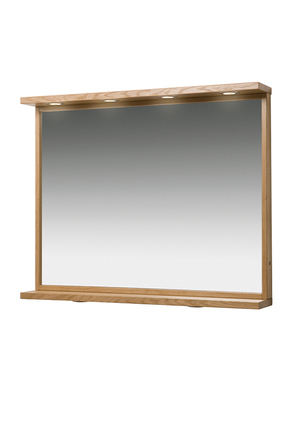 Oakland Spegel 90 med hylla Naturell Ek (1)