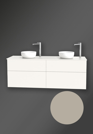 City Vanity Unit 1600 Coffee Cream For Worktop