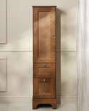 Tall Cabinet Kensington Left Hand Door Freestanding Warm Oak (1)