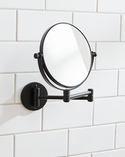 Wall Mounted Mirror Matt Black (1)