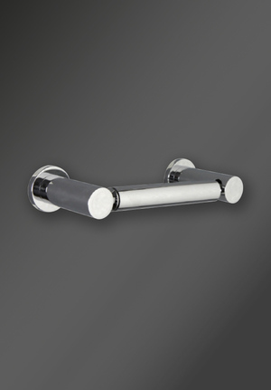 Montana Double Post Toilet Roll Holder Chrome