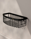 Signature D-Shaped Shower Basket Matt Black (2)