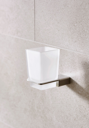 Miami Tumbler and Holder Brushed Nickel