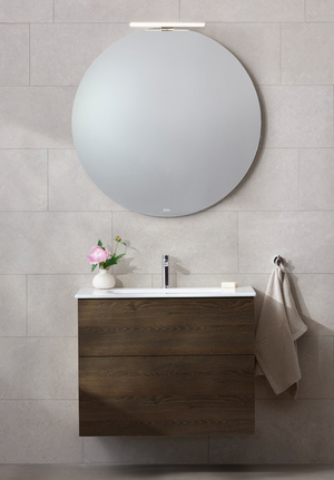 Möbelpaket 80 Mörk Ek med spegel Edge handfat