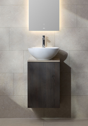 Kommod New York 40 Mörk Ek för Bänkskiva Vänster