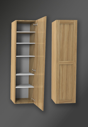 London Storage Unit 593 Natural Oak