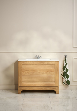 Kensington Vanity Unit 100 Natural Oak Floorstanding (1)