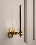 Stockholm Spare Toilet Roll Holder Polished Brass (1)