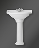 Classic Arch Large Basin Set With Pedestal White (3)