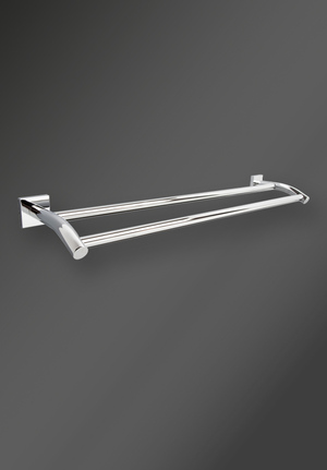 Atlanta Double Towel Rail 645mm Chrome