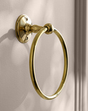 Stockholm Towel Ring Polished Brass (3)