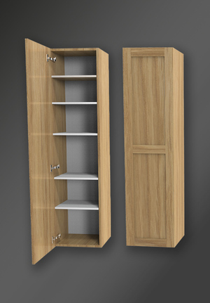 London Storage Unit 593 Natural Oak