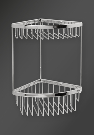 Corner Basket Two Tier Chrome