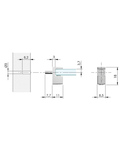 Hyllbärare 4-pack Ø3 mm (2)