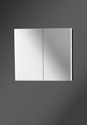 Spegelskåp City 80 Charcoal Svart