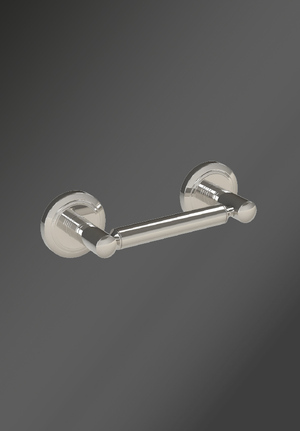 Oslo Double Post Toilet Roll Holder Polished Nickel