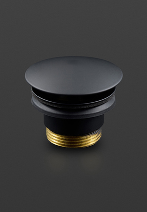 Bottenventil Fast Mattsvart (1)