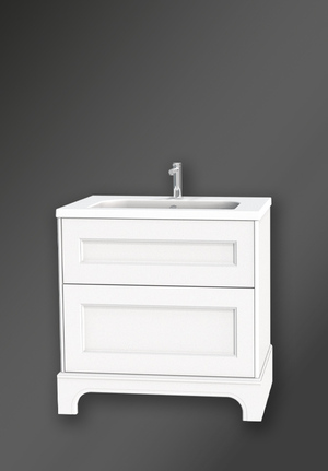 Kensington Vanity Unit 80 White Floorstanding (1)