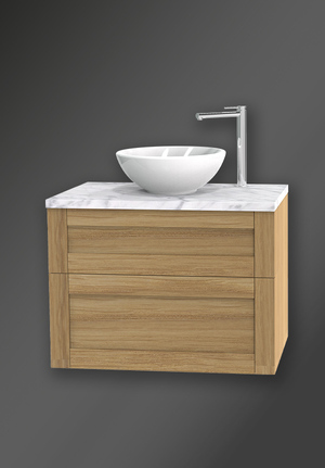 London 80 Vanity Unit for worktop Natural Oak