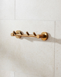 Bond 4 Hook Panel Polished Untreated Brass (2)