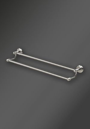 Oslo Double Towel Rail Polished Nickel (1)