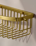 Signature D-Shaped Shower Basket Brushed Brass (4)