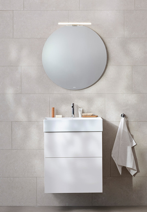 Möbelpaket 60 Vit med spegel Bloc handfat (1)