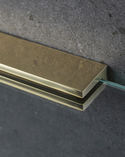 Glass Shelf Bracket Signature Untreated Brass (2)