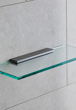 Glass Shelf Bracket Signature Gun Metal (1)