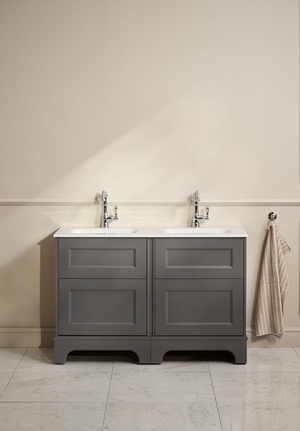 Kensington Vanity Unit 120 Dark Grey Floorstanding (1)