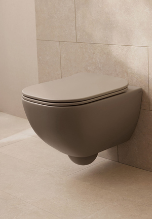 Toalettstol vägghängd coffee cream (1)