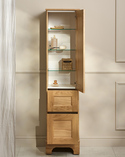 Tall Cabinet Kensington Right Hand Door Freestanding Natural Oak (2)