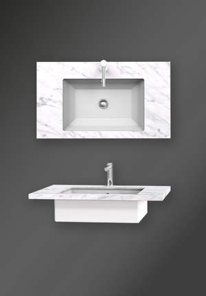 Marmor underlimmat handfat (1)