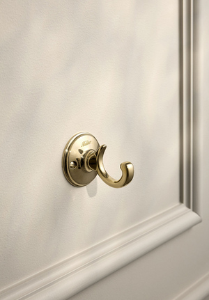 Stockholm Single Hook Polished Brass (1)