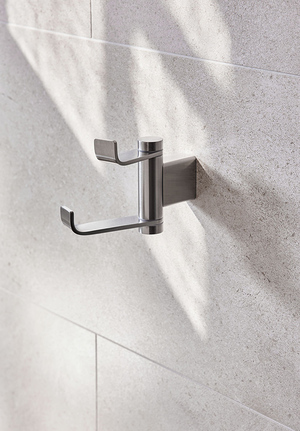 Miami Swivel Robe Hook Brushed Nickel