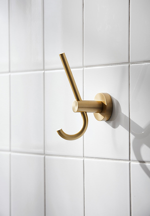 Bond Robe Hook Brushed Brass