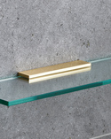 Glass Shelf Bracket Signature Brushed Brass (1)