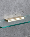 Glass Shelf Bracket Signature Untreated Brass (1)
