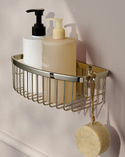 Signature D-Shaped Shower Basket Polished Nickel (3)
