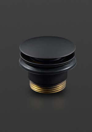 Bottenventil Pop-up Mattsvart