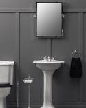 Framed Swivel Mirror Chrome (2)