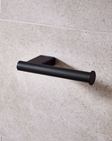 Miami Toilet/Spare Roll Holder Matt Black (1)